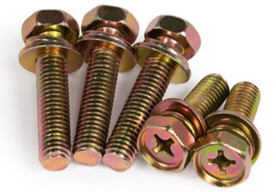 鍍鋅外六角十字凹穴三組合